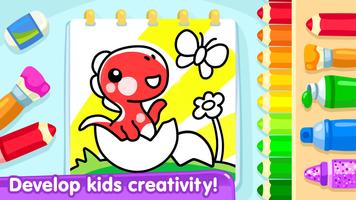 Coloring games for kids age 5 poster