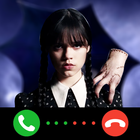 Wednesday Addams Fake Call أيقونة