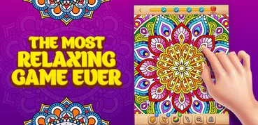 Cross Stitch Coloring Mandala