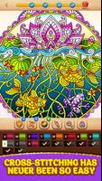 Cross Stitch Coloring Mandala imagem de tela 1