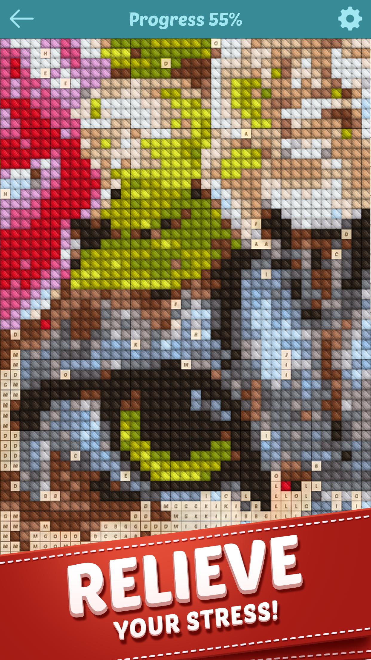 Cross Stitch Coloring Book Game Cross Stitch - Color by Letters Pixel Art Game for Android - APK Download