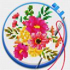 Cross Stitch: Coloring Art ícone