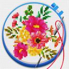 Cross Stitch: Coloring Art أيقونة