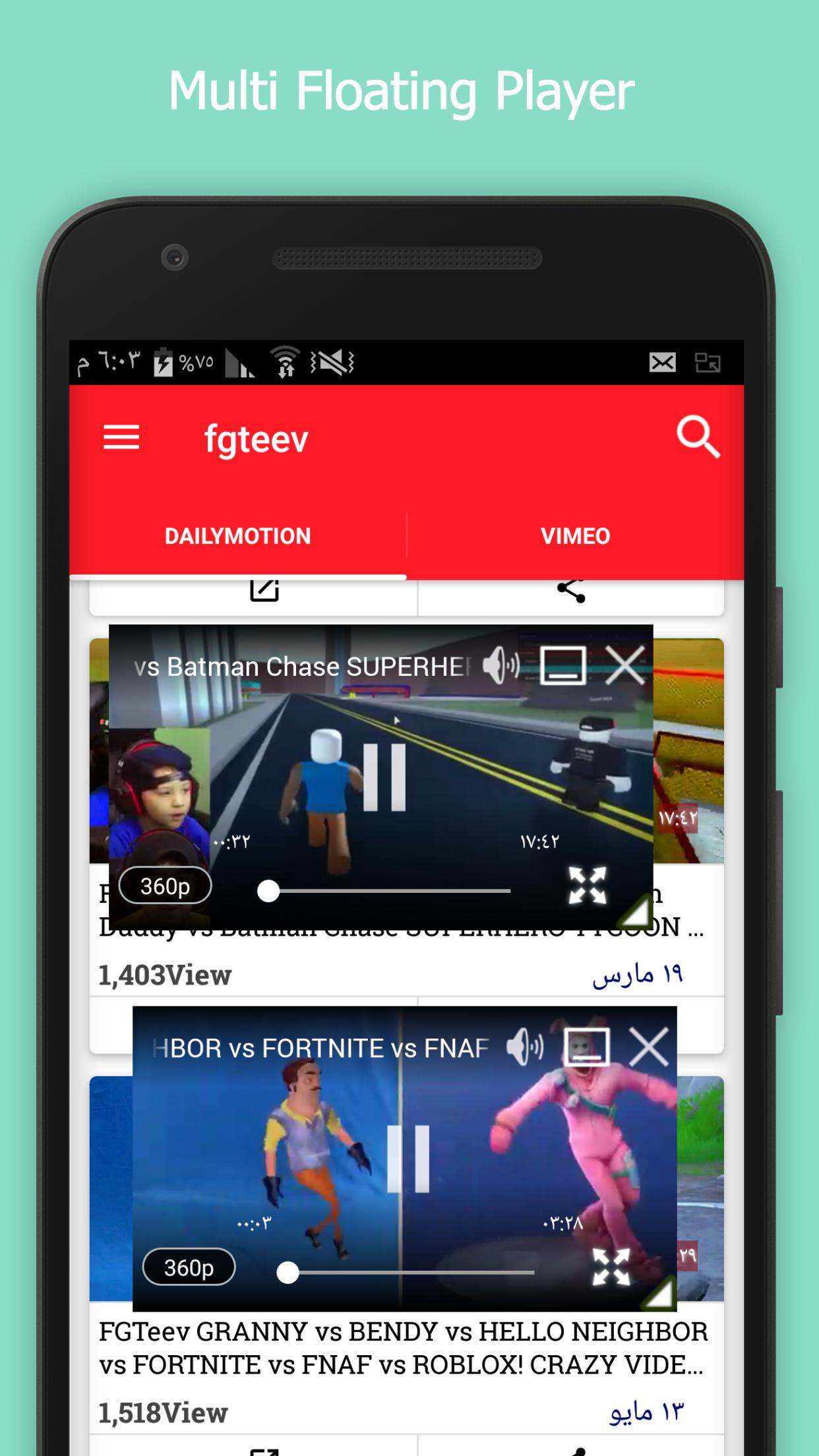 Floating Popup Video Player For Android Apk Download - making fortnite a roblox account video dailymotion