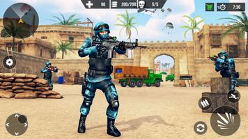 FPS Gun Commando Shooting Game पोस्टर