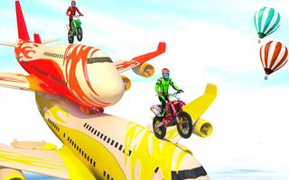 Crazy Bike Sky Stunt Tricky Master پوسٹر