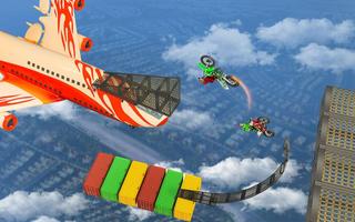 Crazy Bike Sky Stunt Tricky Master Ekran Görüntüsü 2