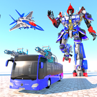 Bus Transform Robot Fighter-icoon