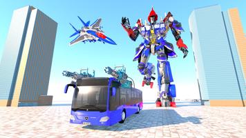 Bus Transform Robot Fighter Plakat