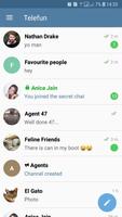 Telefun Fake chat maker Prank постер