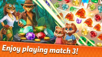 Indy Cat 2: Match 3 game โปสเตอร์