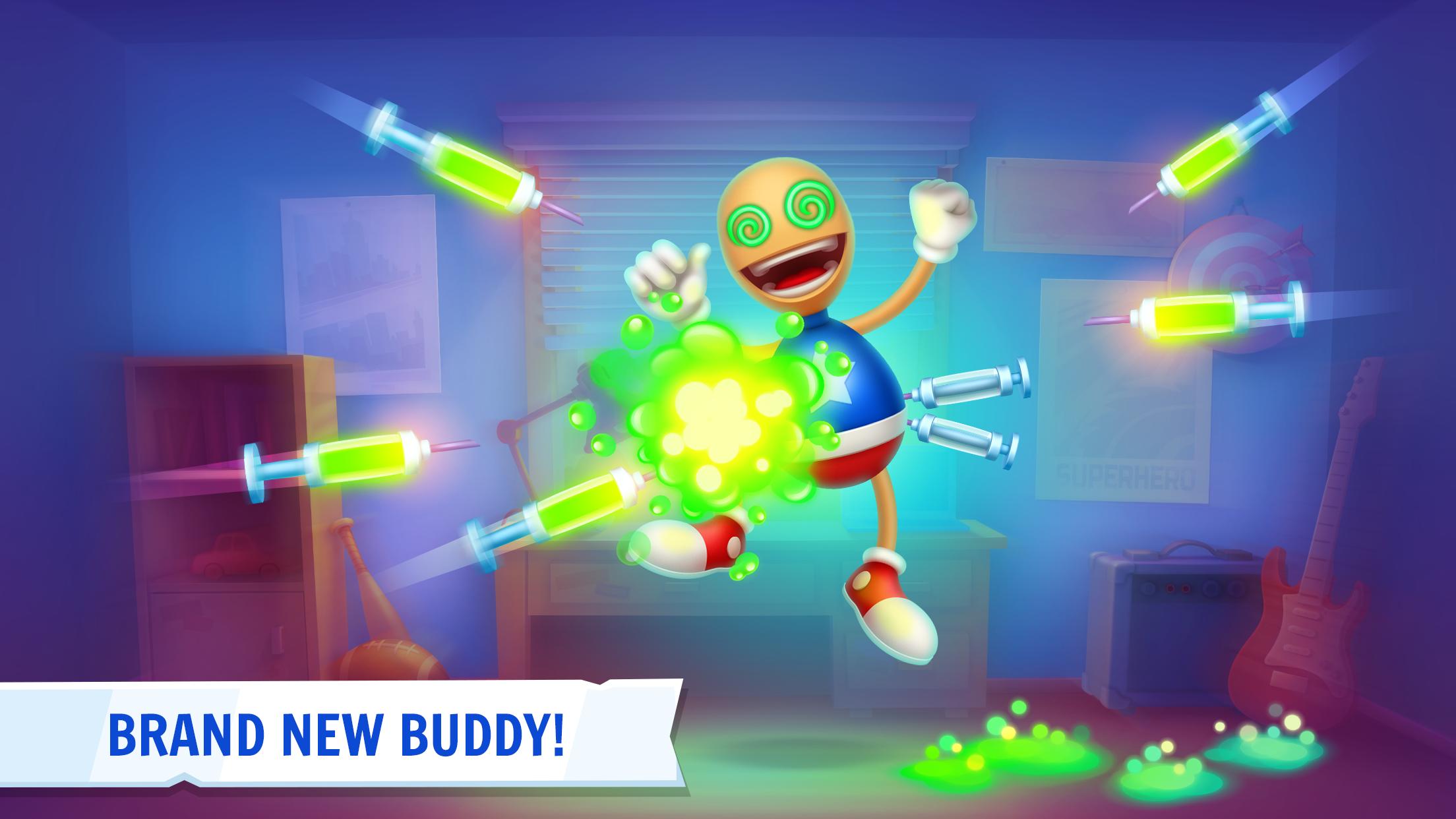 Кик зе бади 1. Buddy игра. Игра Бадди КИК 1. Kick the buddy игрушка. Игра робот Бадди.