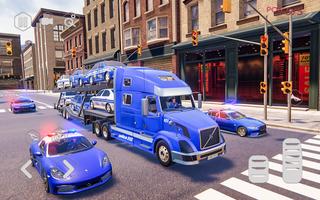 Police Cargo Truck Transport ảnh chụp màn hình 2