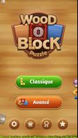 Bloc de bois puzzle classique Affiche