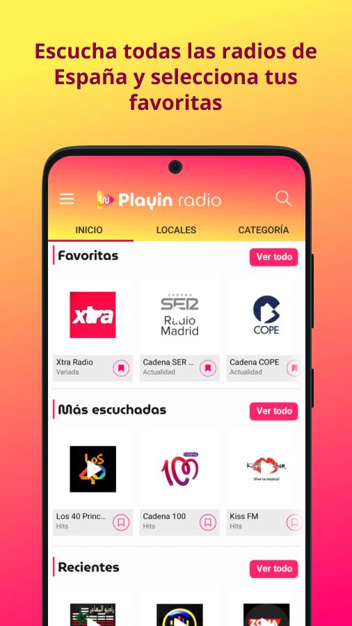 Emisoras de Radio España | PlayIn Radios Online for Android - APK Download