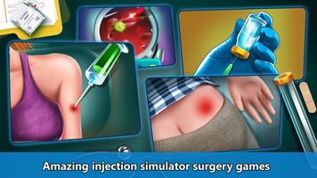 Injection Hospital Doctor Game capture d'écran 2