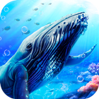 Ocean Mammals: Blue Whale Mari-icoon