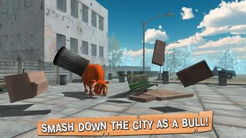Crazy Bull Simulator 3D Affiche