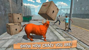 Crazy Bull Simulator 3D capture d'écran 2