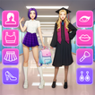 Icona Vestire Gioco Ragazze al Liceo