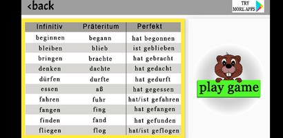Irregular verbs German ภาพหน้าจอ 2