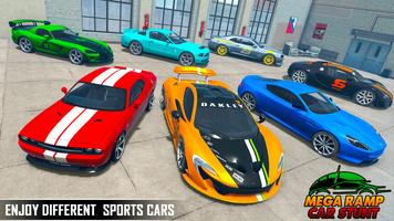 Mega Ramp Car Stunts Games 3D captura de pantalla 2