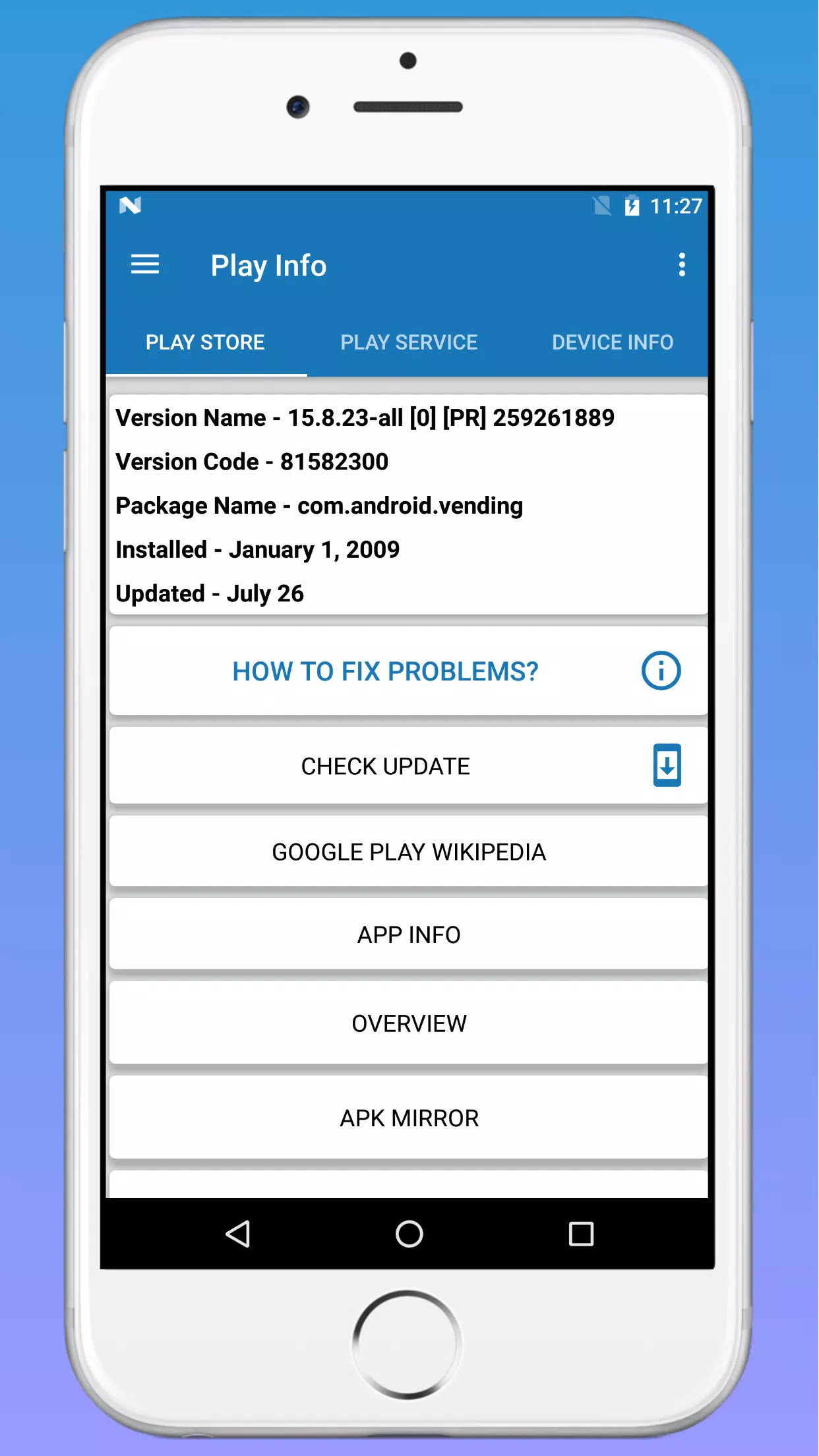 Download Play Services Info (Update) APKs for Android - APKMirror