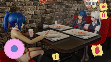 Lise anime kızı 3D Hayat Ekran Görüntüsü 1