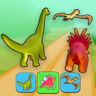 Гонка трансформаций динозавров иконка