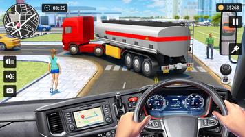 Camion Simulateur Jeu 3D Affiche