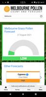 1 Schermata Melbourne Pollen Count