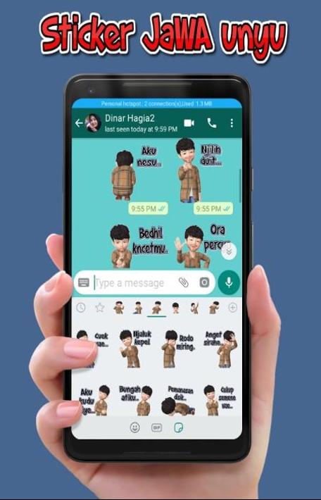  Sticker  jaWA  Lucu  Plesetan para Android APK Baixar