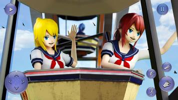Anime Girl High School Sim 3d poster