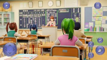 simulador de anime colegial 3d imagem de tela 3