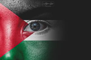 خلفيات علم فلسطين الملصق