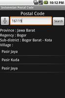 Indonesian Postal Code capture d'écran 2