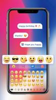 Phone X Emoji Keyboard स्क्रीनशॉट 1