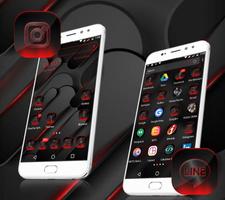 Cool Black Launcher Theme capture d'écran 1