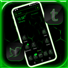 Cool Neon Green Launcher Theme icône
