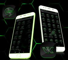 Cool Neon Green Launcher Theme screenshot 3