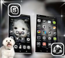 Cute Puppy Launcher Theme poster