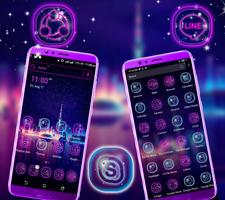 Neon City Launcher Theme poster