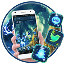 Neon Deer Launcher Theme APK
