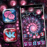 Neon Spiral Circle Launcher ícone