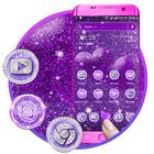 Purple Glitter Launcher Theme أيقونة