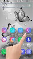 پوستر White Butterfly Ripple LWP