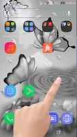 برنامه‌نما White Butterfly Ripple LWP عکس از صفحه
