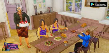 Família Virtual Happy Granny Sim: Granny as Nanny