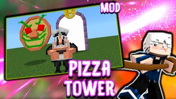 Pizza Tower Mod for Minecraft Affiche