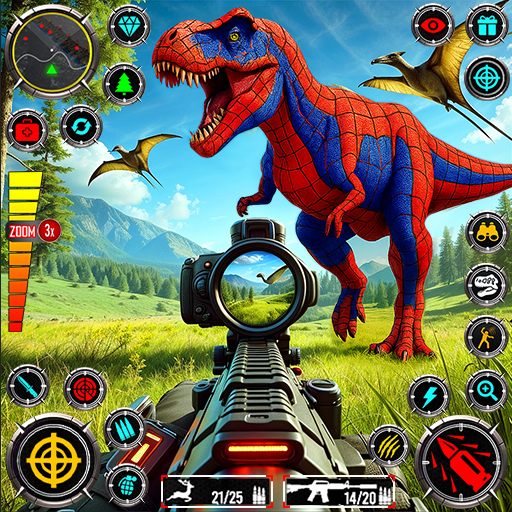 Wilde Dinojagd-Waffenspiele
